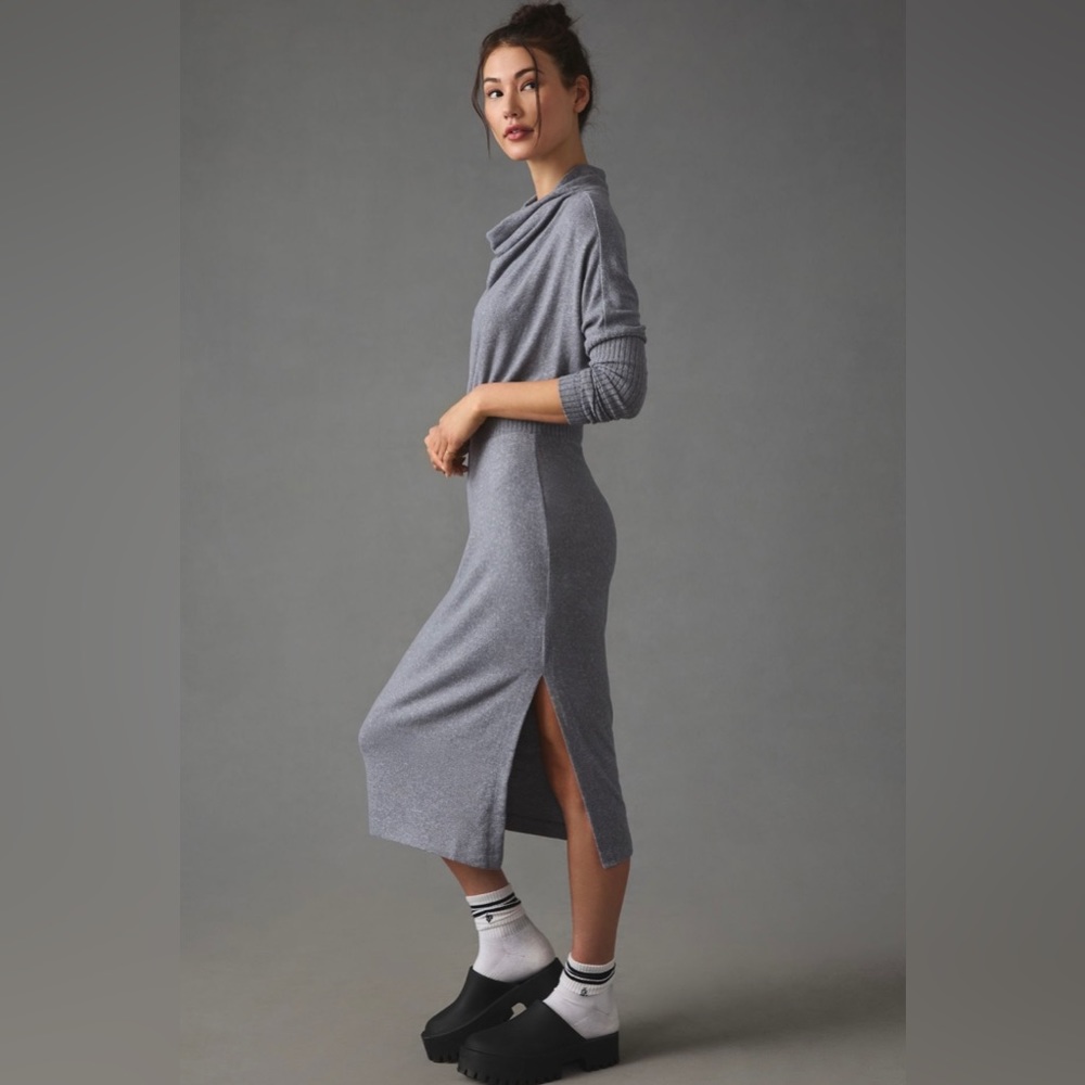 Daily Practice by Anthropologie Draped Cowl Neck Maxi Dress